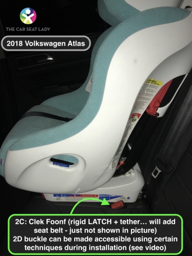 2018 Volkswagen Atlas 2C FF Foonf showing 2D buckle available